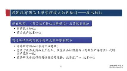 藥品上市許可持有人制度(MAH)與技術(shù)轉(zhuǎn)讓研究